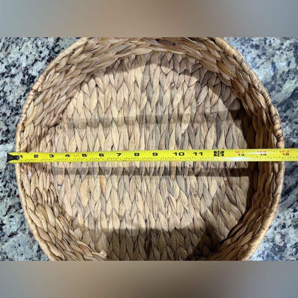 Natural Woven Basket with Handles - Picture 8 of 8